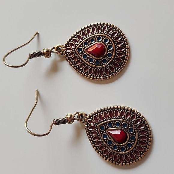 Boho Gypsy Sisters Jewelry - Boho Mini  Bojo Bronze TEARDROP EARRINGS. ER